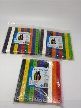 2cm Linking Cubes Assorted Color Learning Set - Multicolor